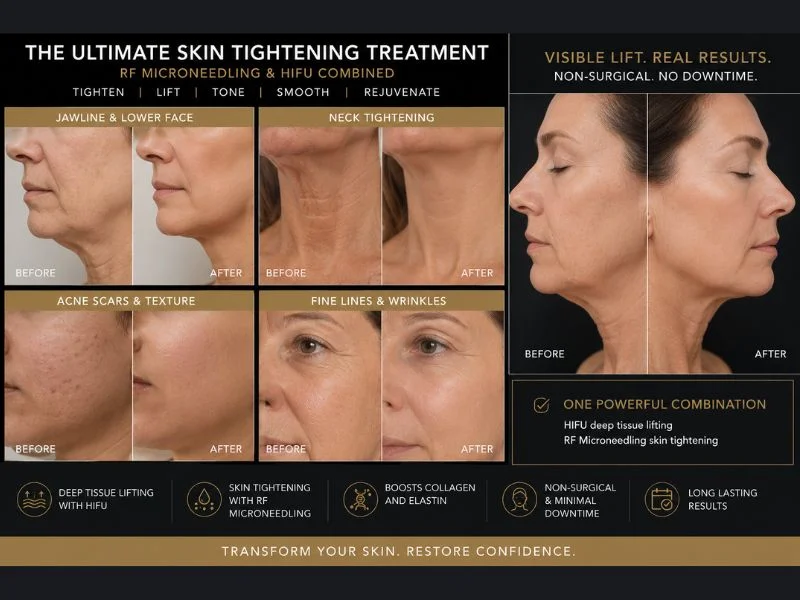 Results of combined treatment for the ultimate skin tightening treatment Binley