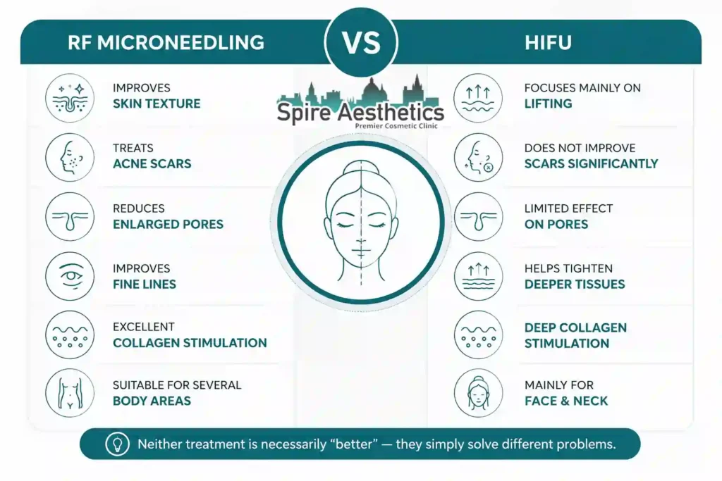 RF Microneedling vs HIFU: Which Treatment Gives Better Results Binley?